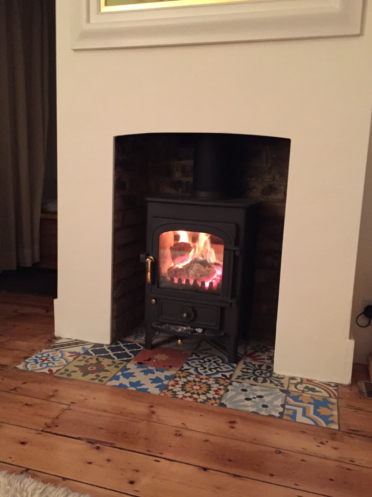 Wood burning stove and fireplace installation by Windsor & Eton Stoves