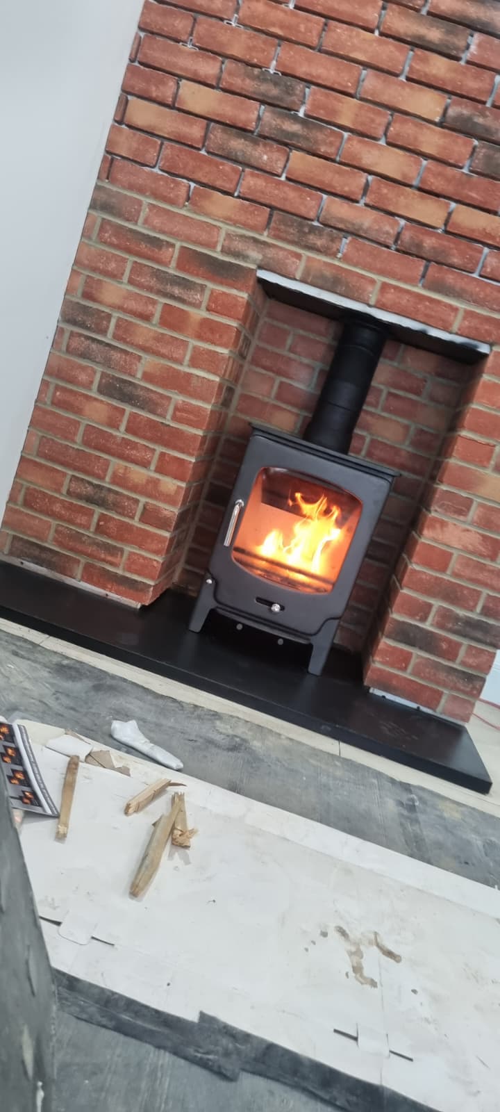 Wood burning stove and fireplace installation by Windsor & Eton Stoves