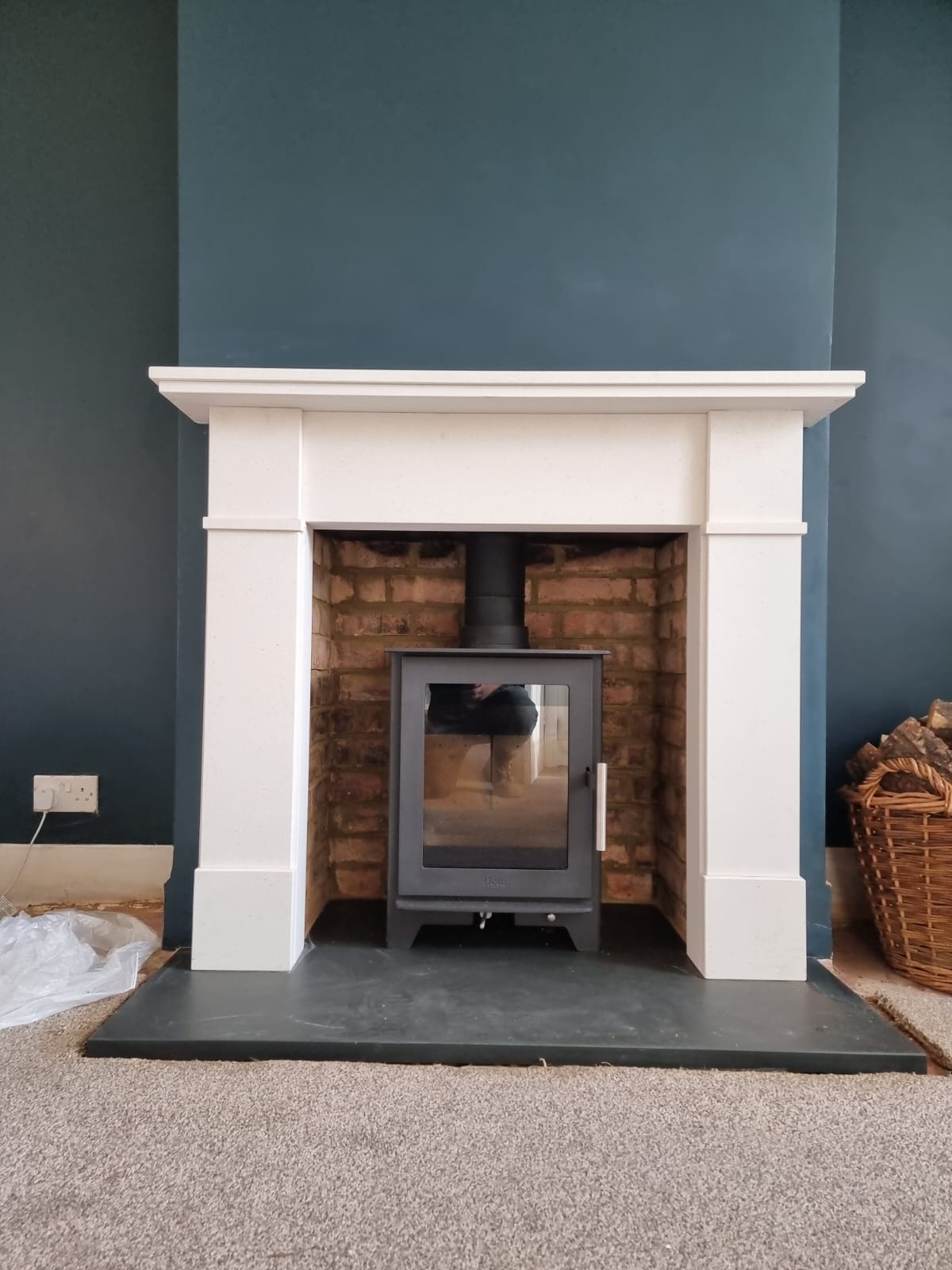 Wood burning stove and fireplace installation by Windsor & Eton Stoves