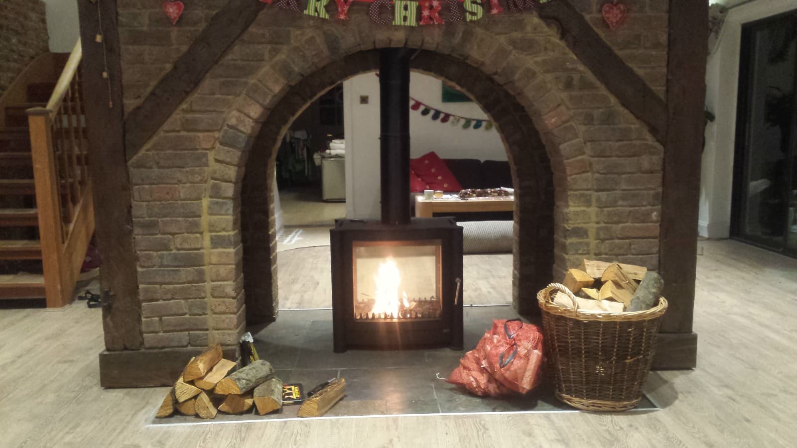 Wood burning stove and fireplace installation by Windsor & Eton Stoves