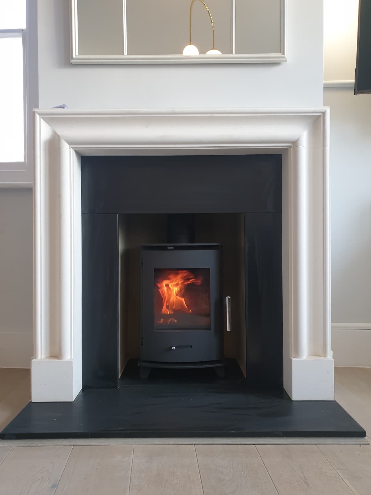 Wood burning stove and fireplace installation by Windsor & Eton Stoves