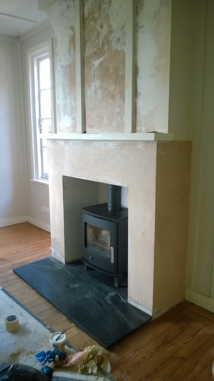 Wood burning stove and fireplace installation by Windsor & Eton Stoves