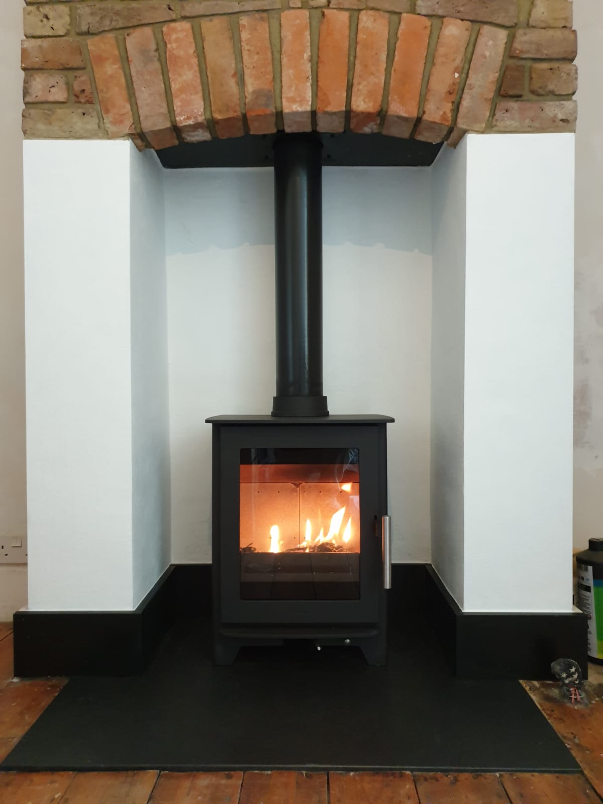 Wood burning stove and fireplace installation by Windsor & Eton Stoves