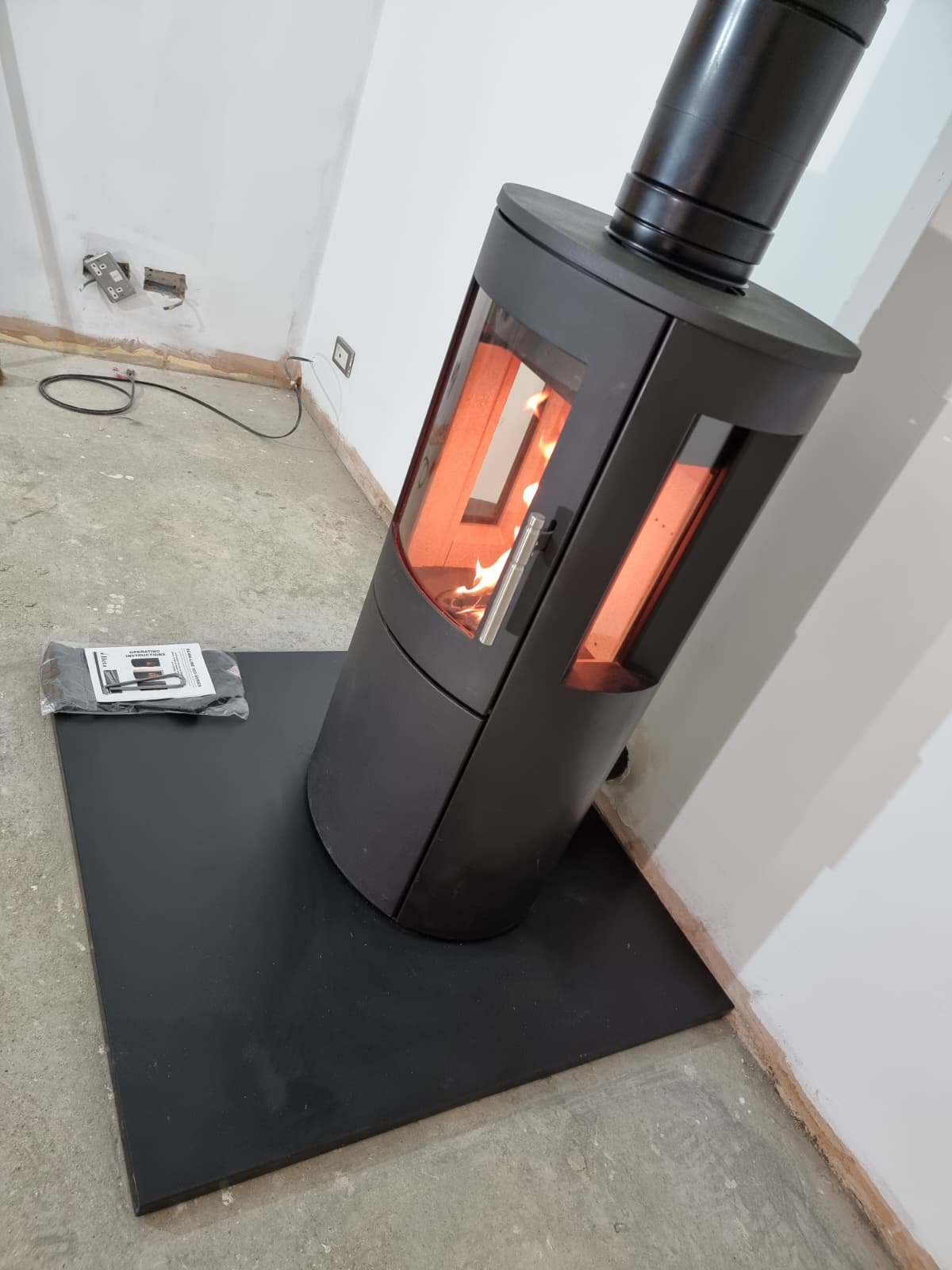 Wood burning stove and fireplace installation by Windsor & Eton Stoves