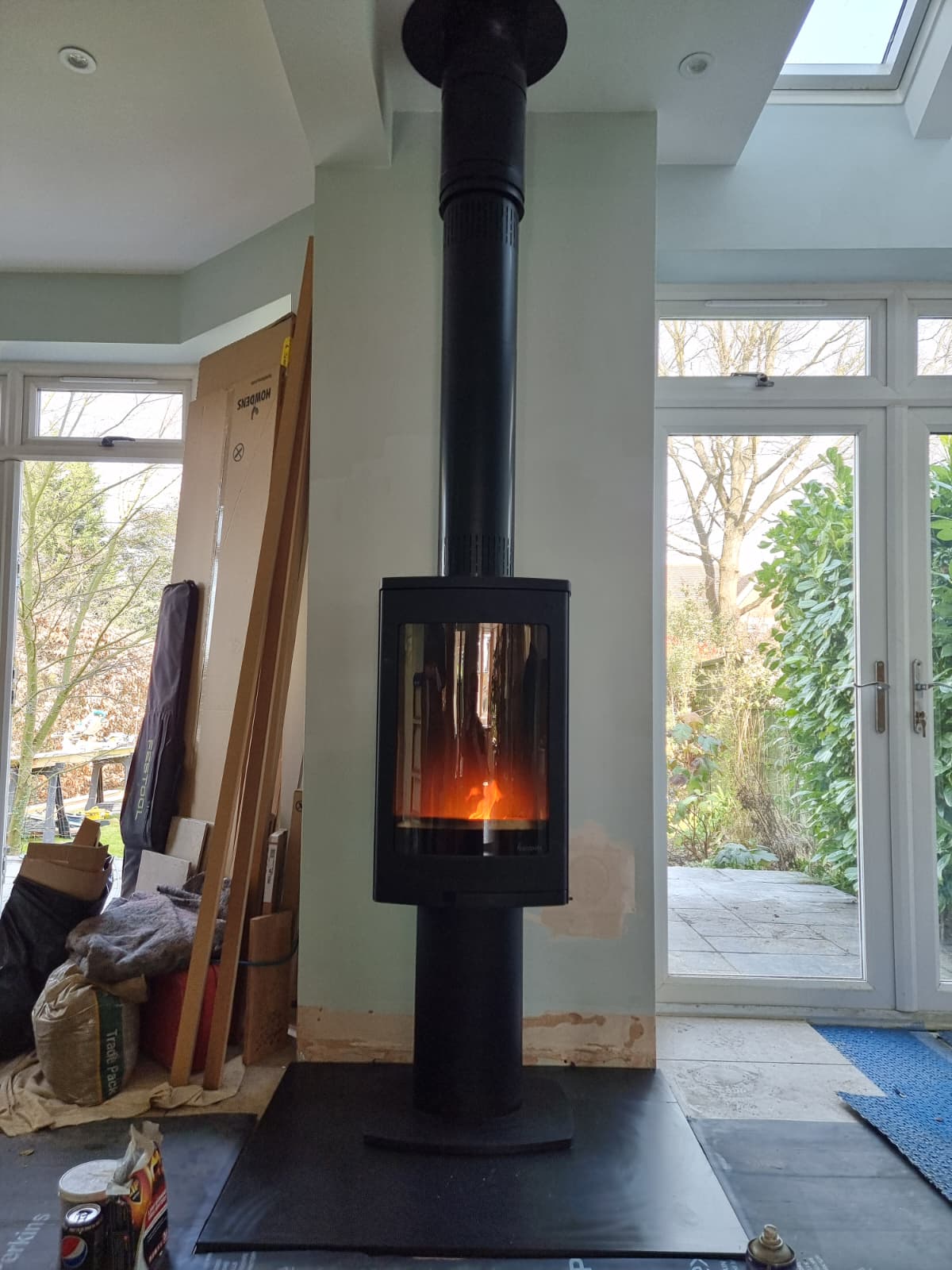 Wood burning stove and fireplace installation by Windsor & Eton Stoves