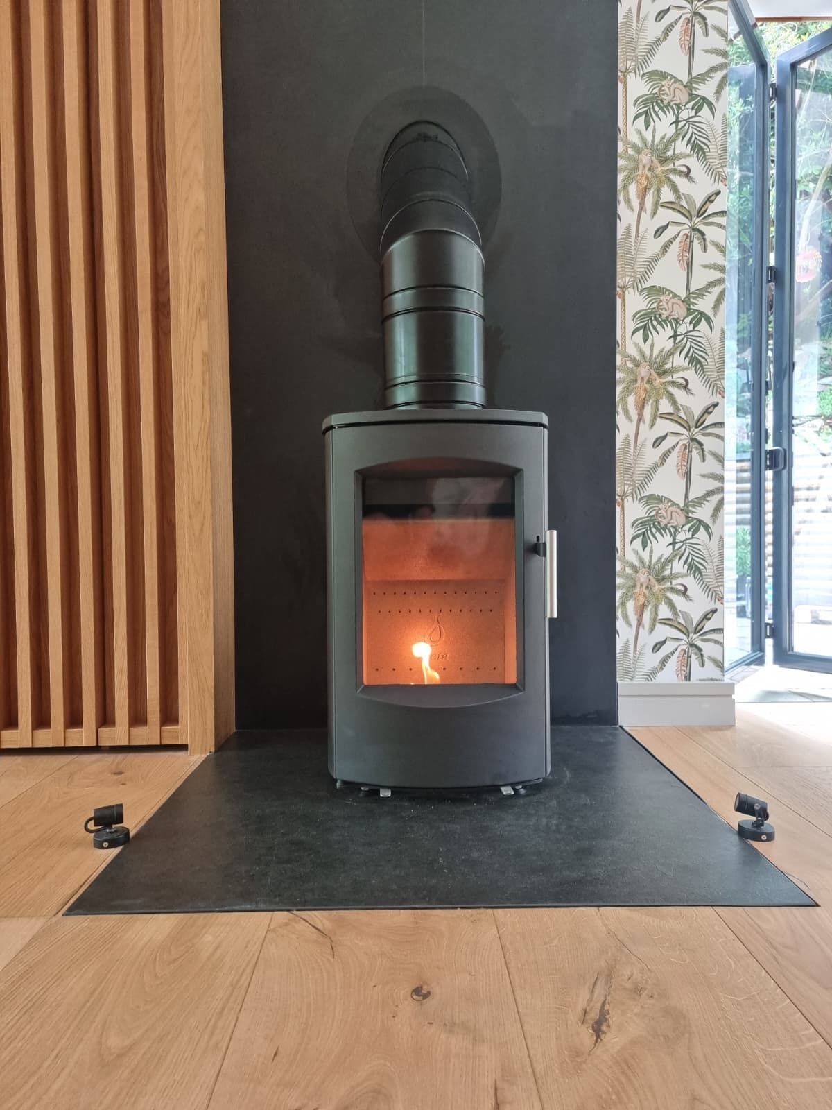 Wood burning stove and fireplace installation by Windsor & Eton Stoves