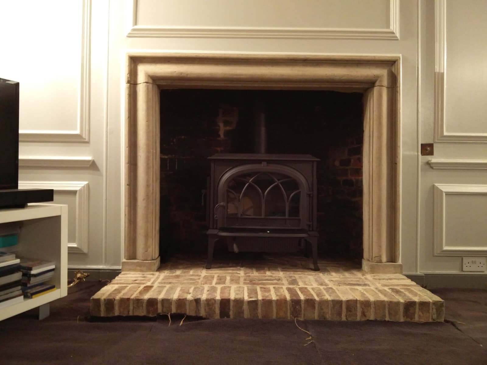 Wood burning stove and fireplace installation by Windsor & Eton Stoves