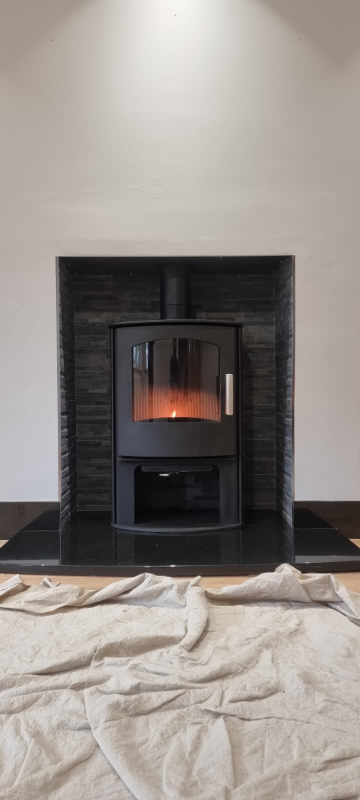 Wood burning stove and fireplace installation by Windsor & Eton Stoves