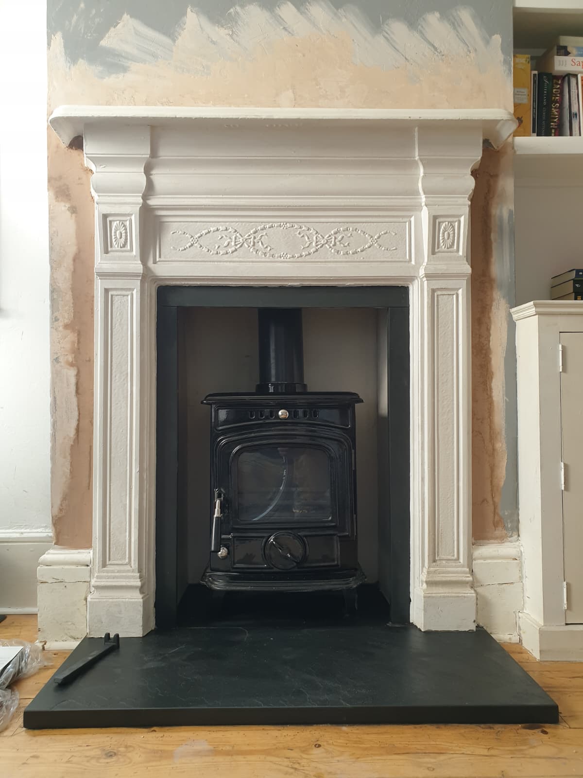 Wood burning stove and fireplace installation by Windsor & Eton Stoves