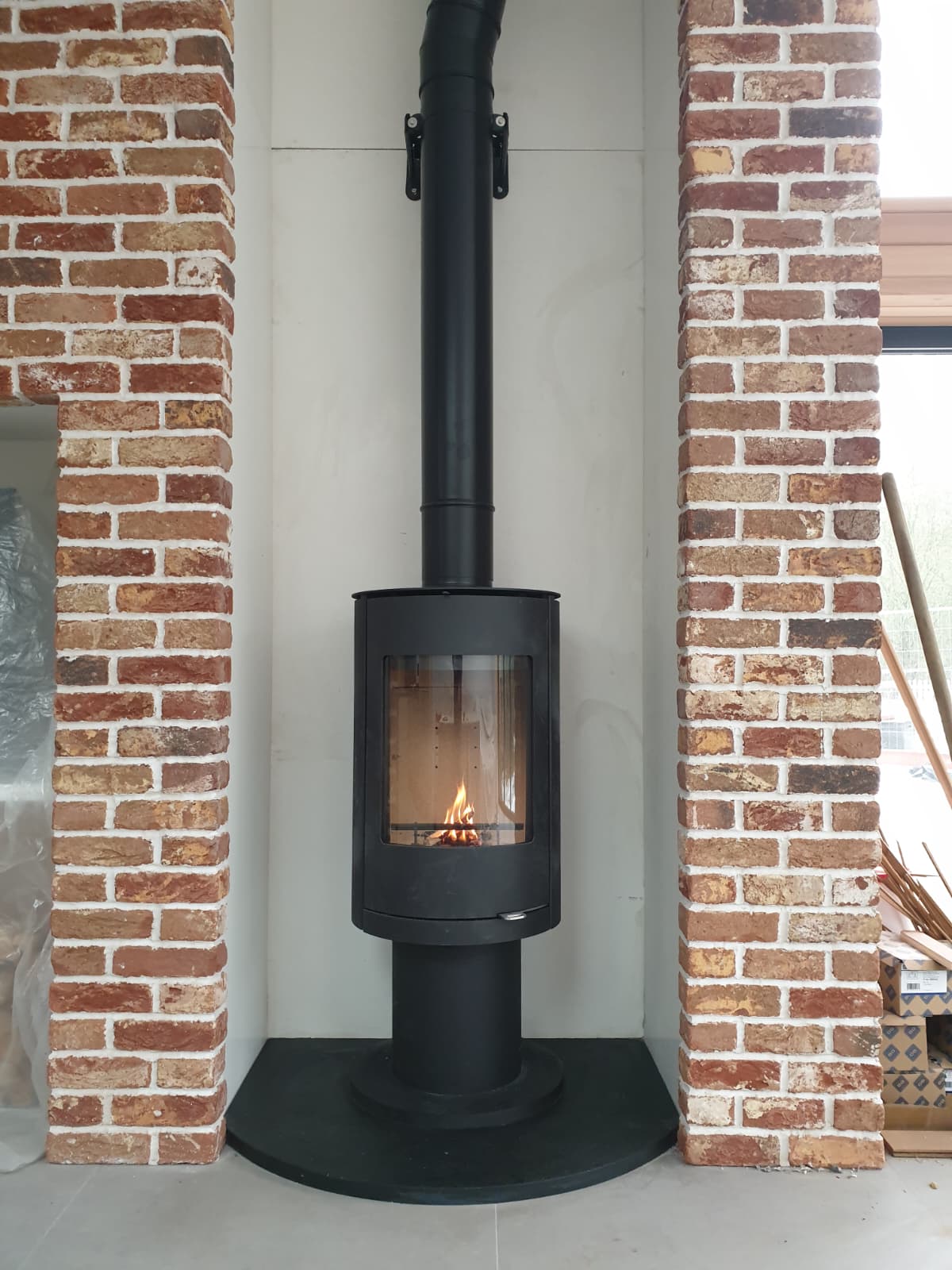 Wood burning stove and fireplace installation by Windsor & Eton Stoves