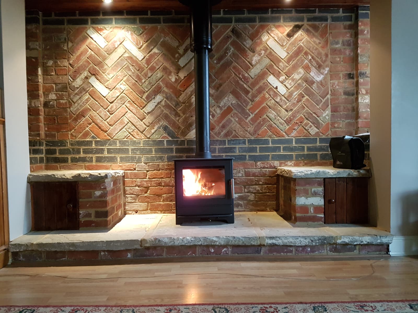 Wood burning stove and fireplace installation by Windsor & Eton Stoves